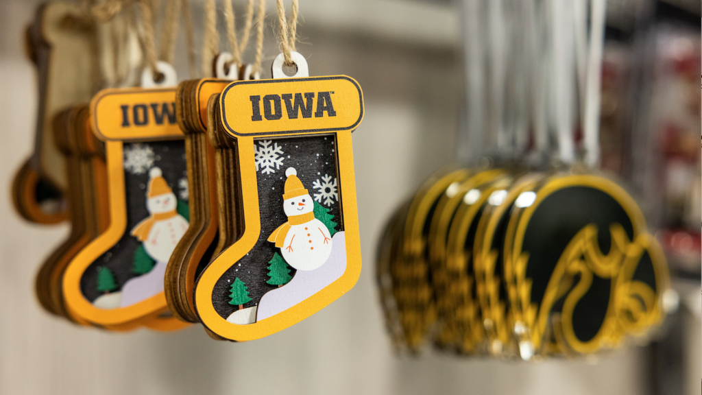Photo of Iowa ornaments 