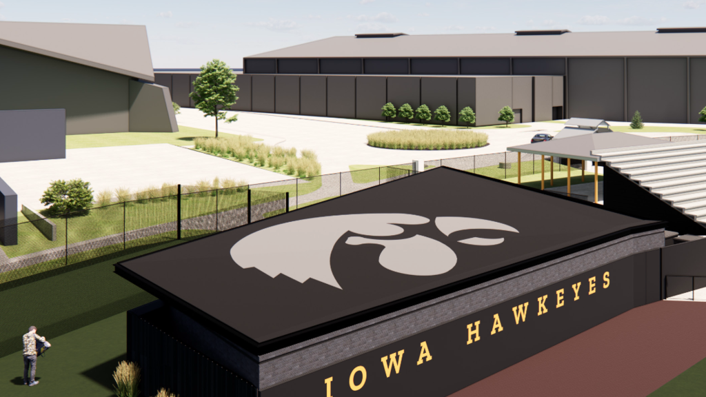 Rendering of the proposed clubhouse at Duane Banks Field