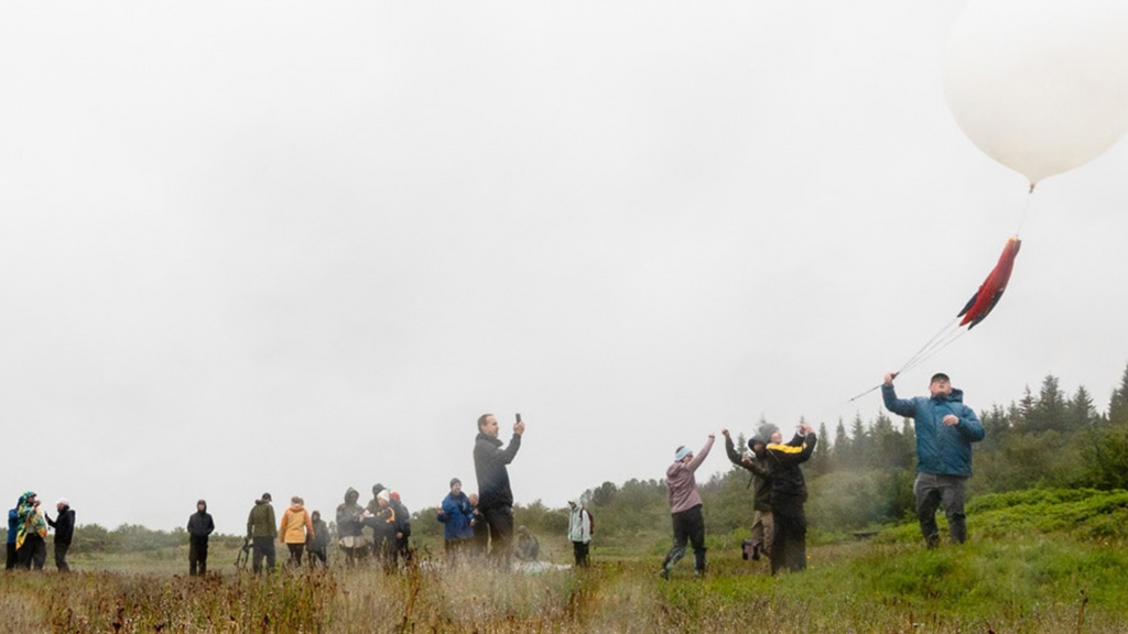 University of Iowa students took an ambitious art-and-science course into the field in Iceland, where high-altitude balloon launches tested their technical skills, creative instincts, and ability to work across disciplines in unpredictable conditions.